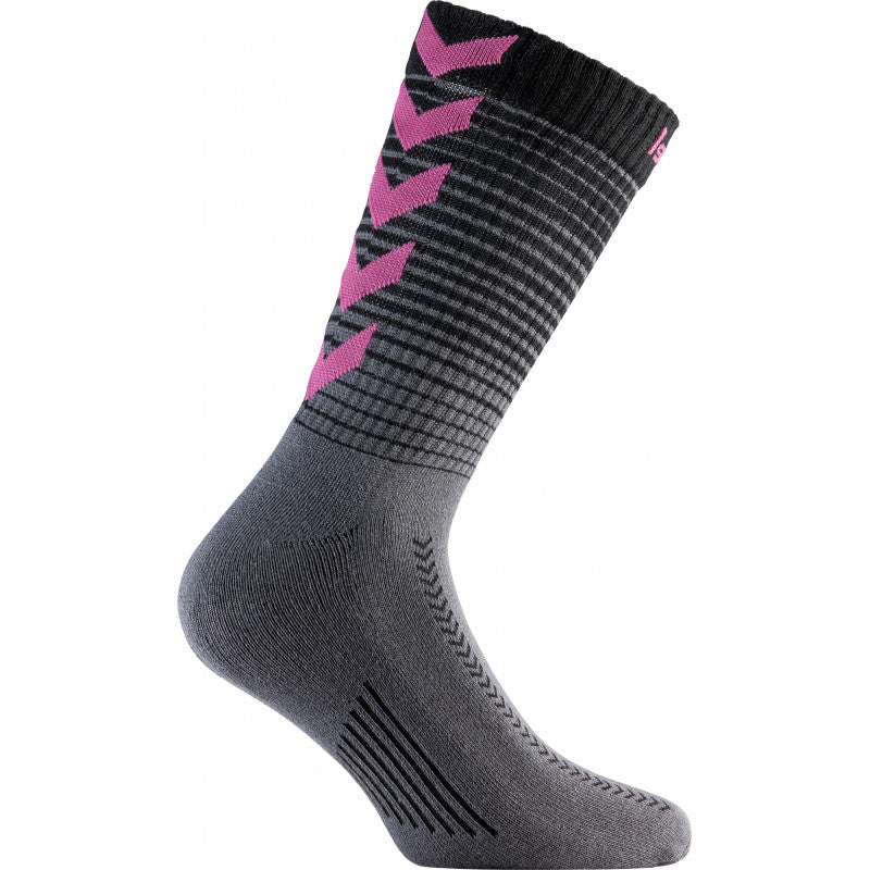 Chaussettes gradient rose noir