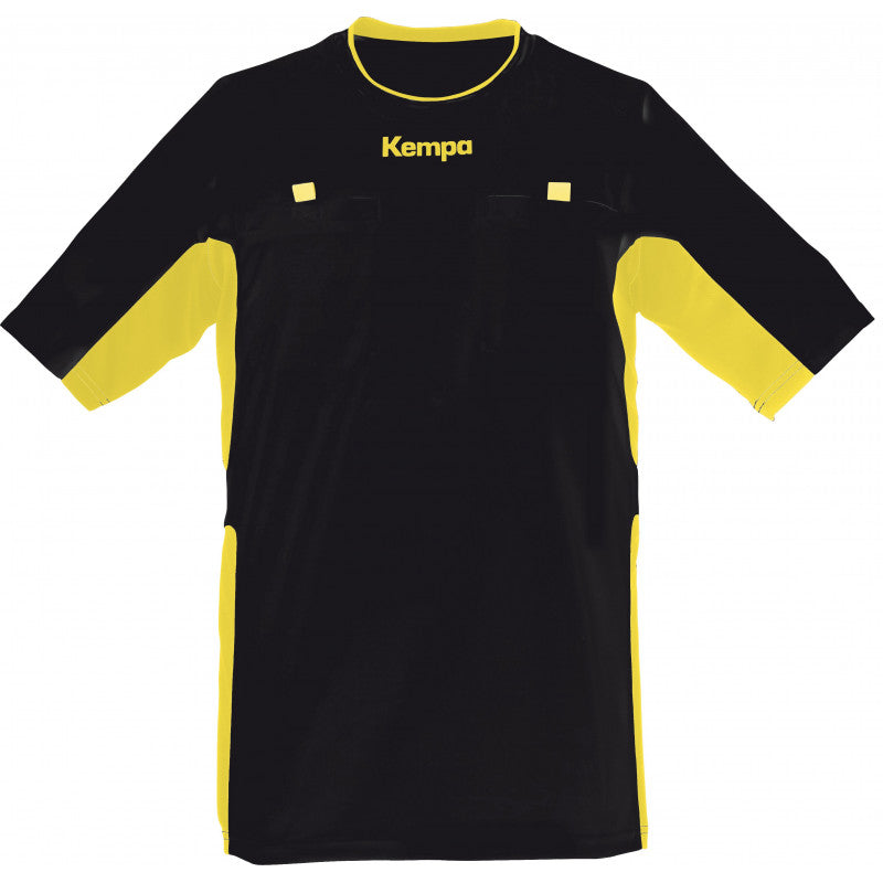 Maillot Arbitre Kempa Noir Jaune