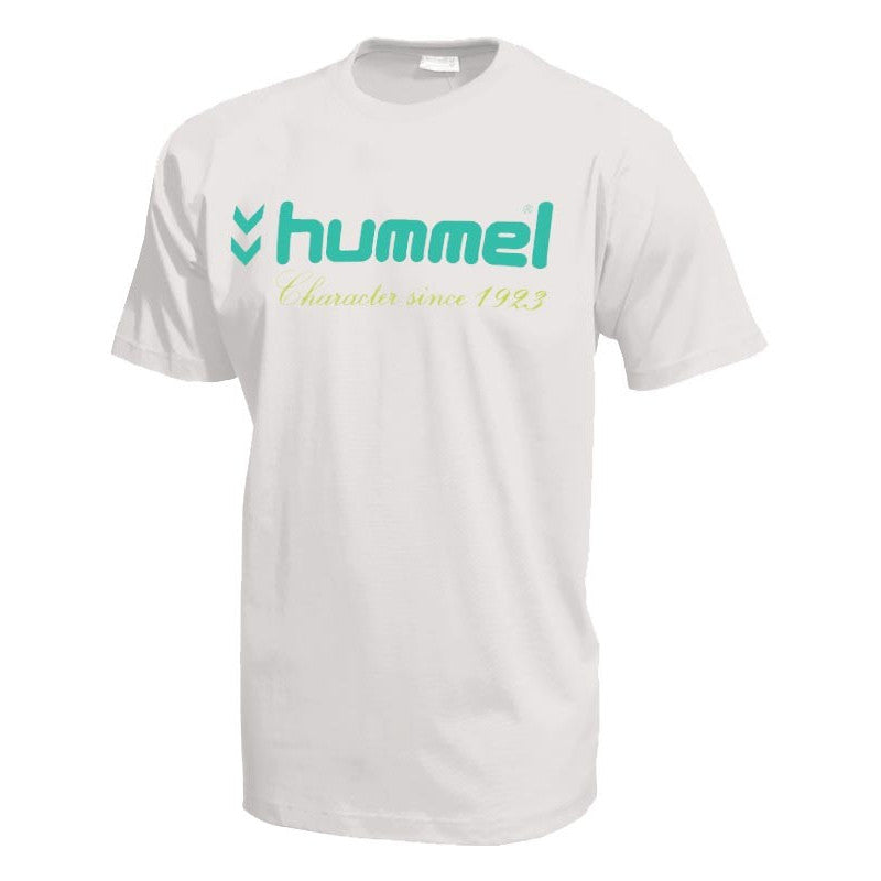 T-shirt Hummel Trophy Blanc Vert Jaune