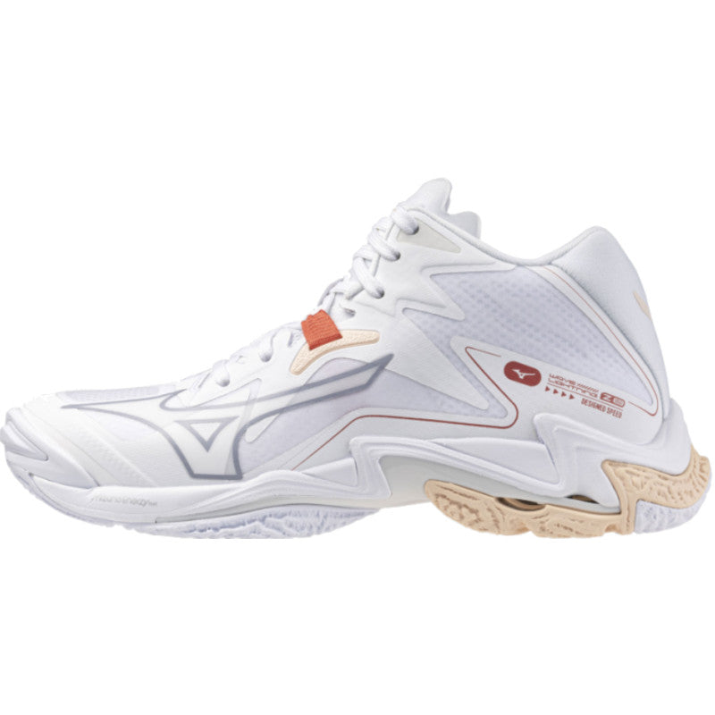 mizuno wave lightning Z8 mid femme blanc creme