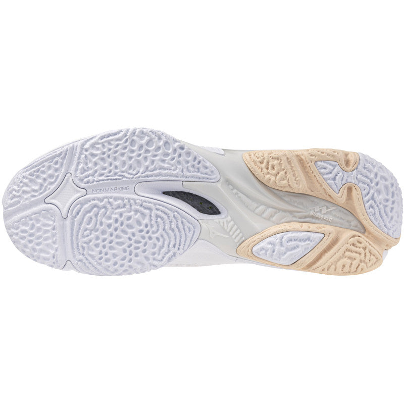 mizuno wave lightning Z8 mid femme blanc creme