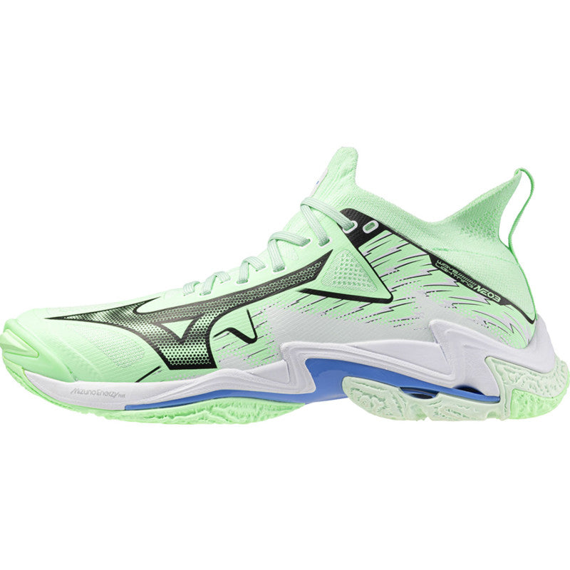 mizuno wave lightning neo vert blanc bleu