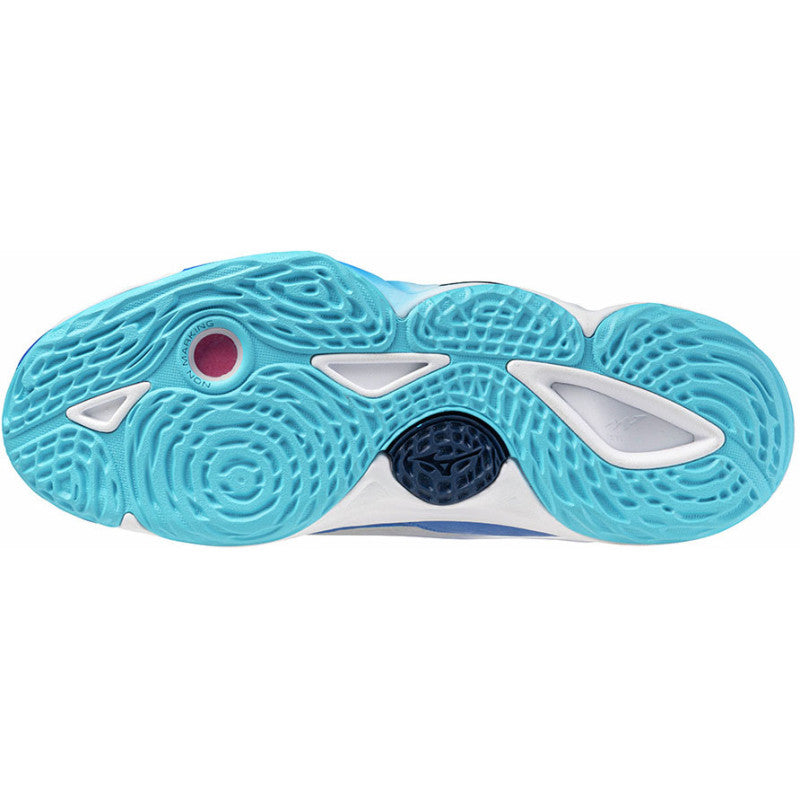 mizuno wave momentum 3 bleu blanc