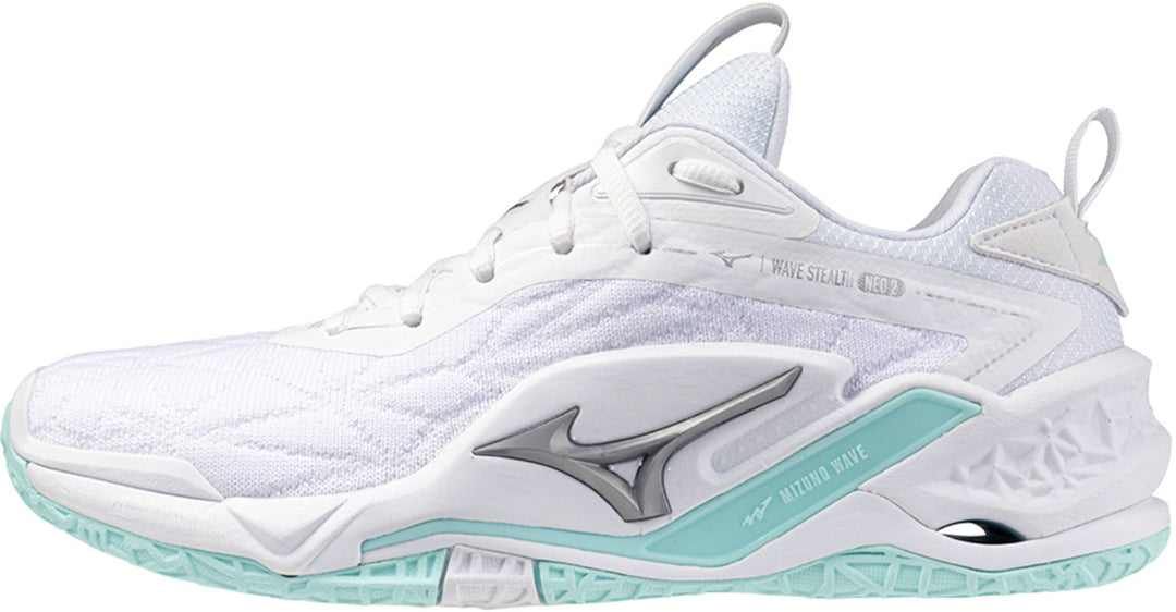 mizuno wave stealth neo 2 blanc vert gris