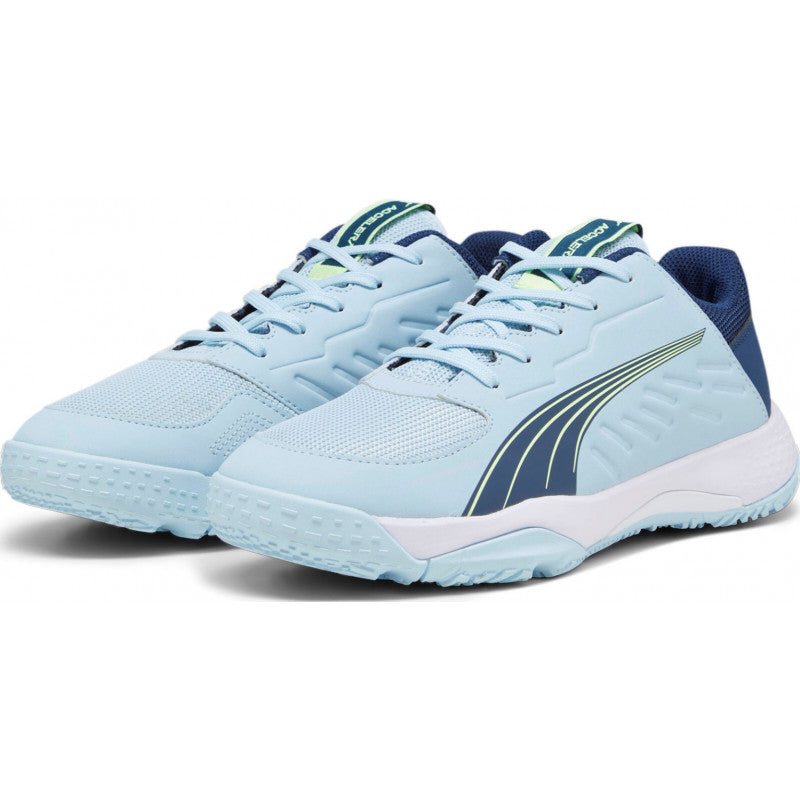 puma accelerate enfant bleu jaune blanc