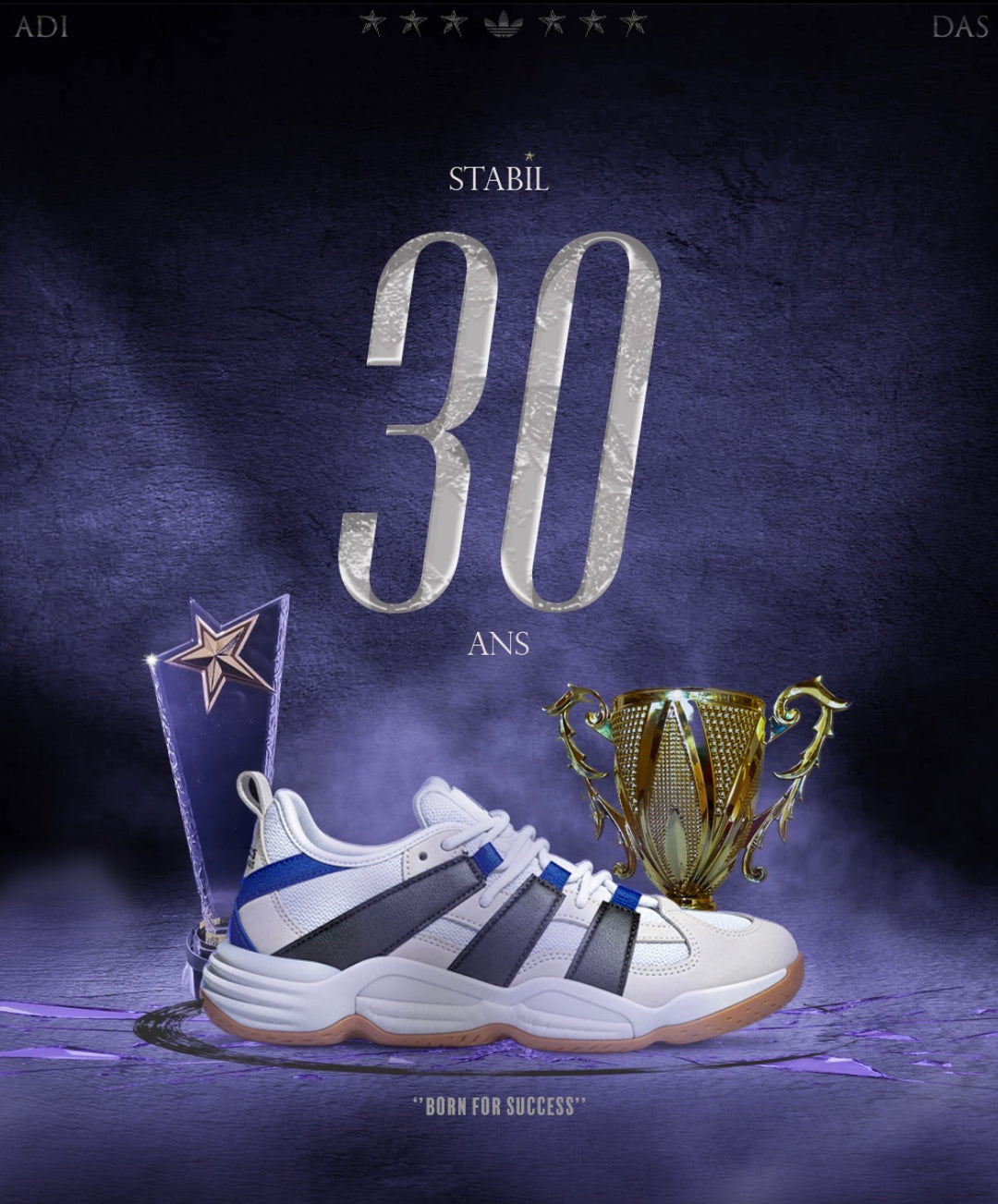 adidas Stabil Equipment Blanc Noir Bleu