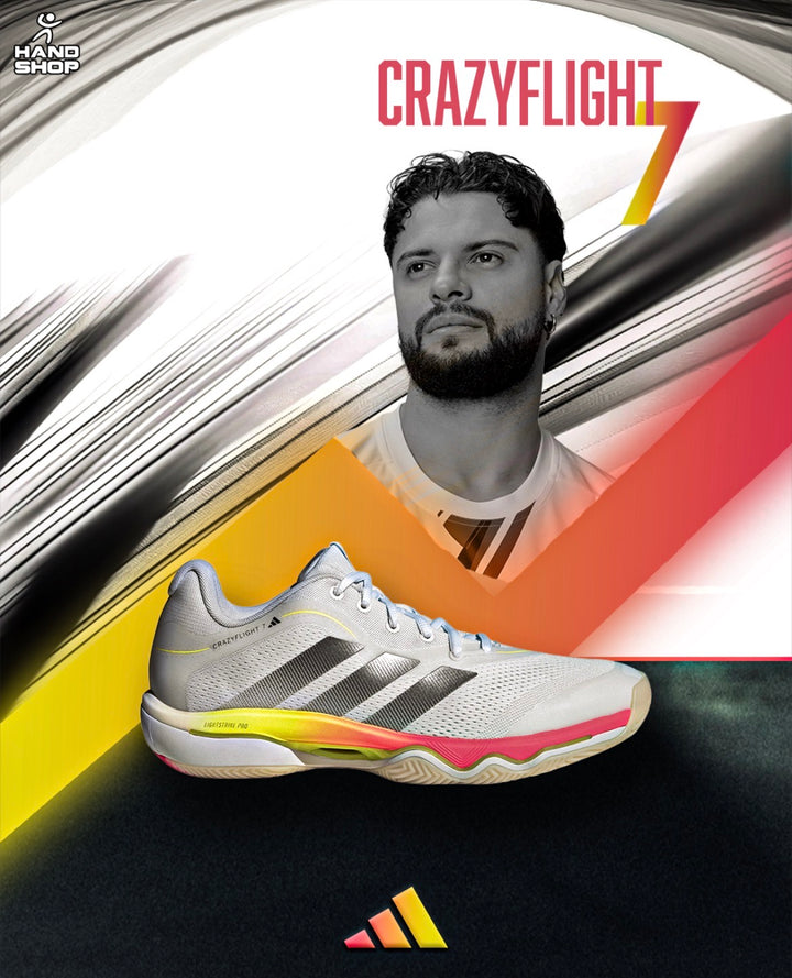 Adidas Crazyflight 7 Blanc Argent Multicolore