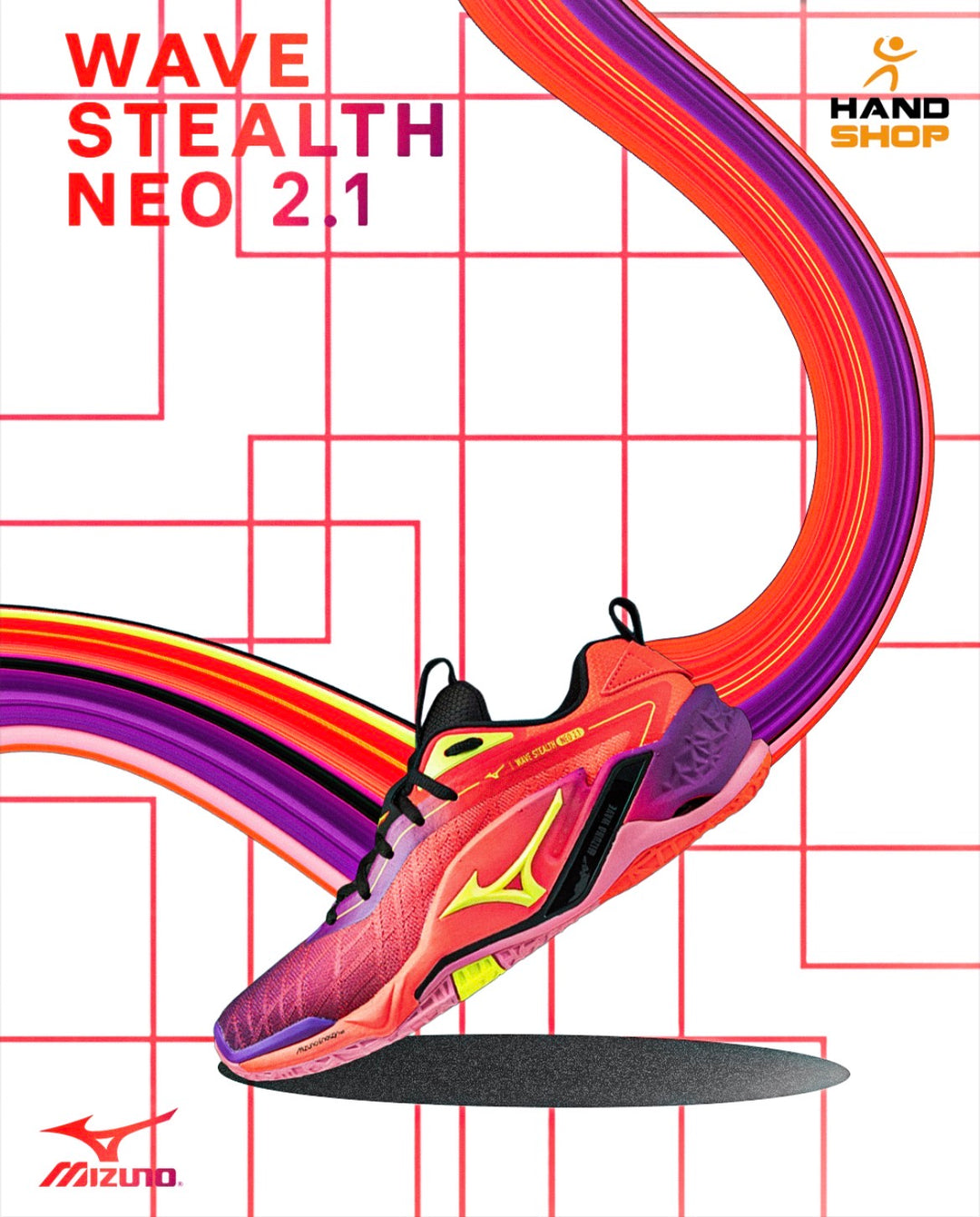 Mizuno Wave Stealth Neo 2.1 Corail Violet