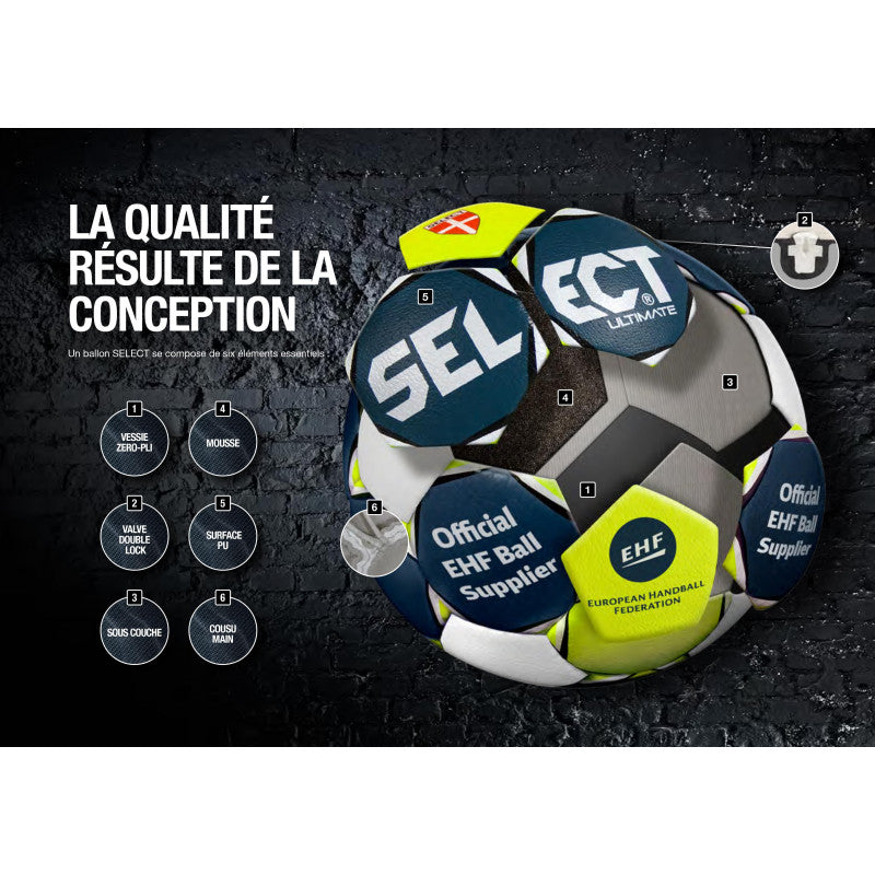Ballon Handball Rose Jaune