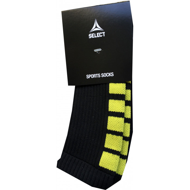 Chaussettes Select Noir Jaune