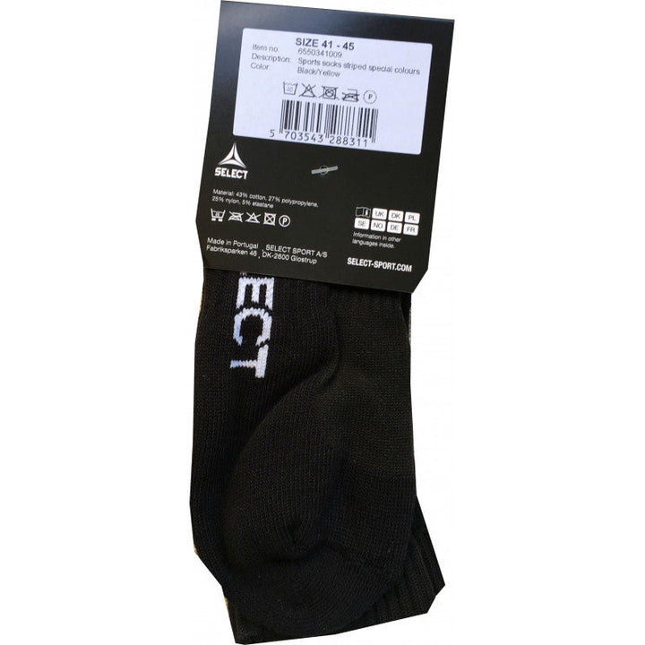 Chaussettes Select Noir Jaune