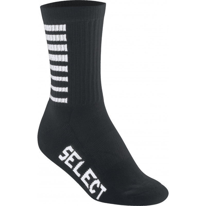 Chaussettes Select Striped Moyennes Noires et Blanches