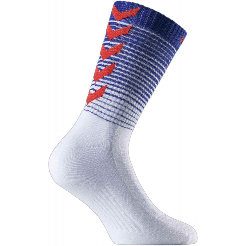 Chaussettes gradient bleu / blanc