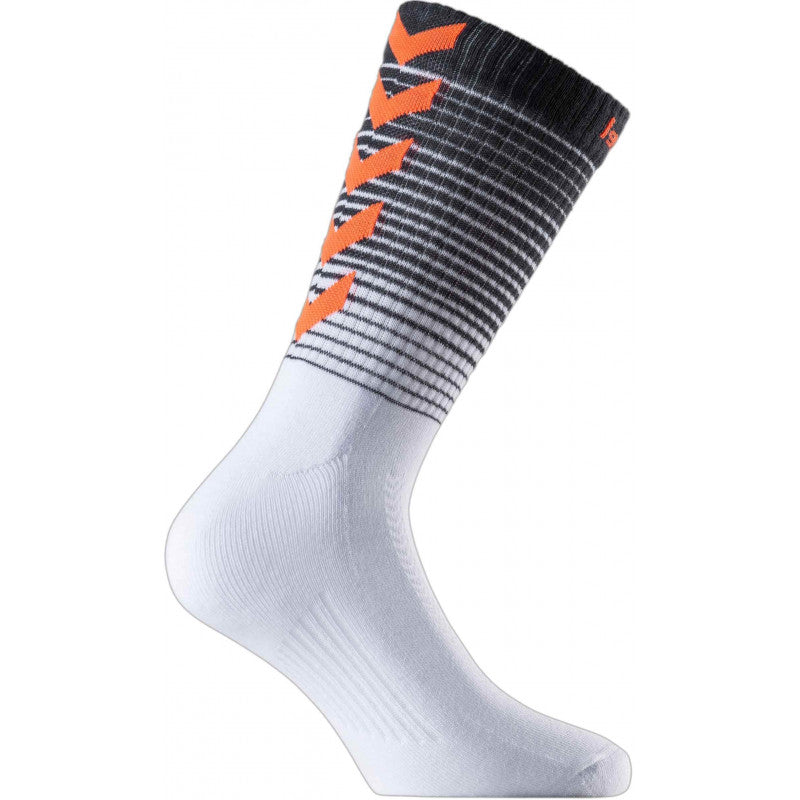 Chaussettes gradient gris / blanc