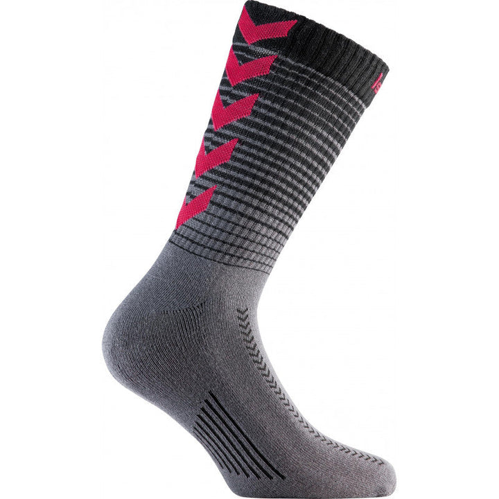 Chaussettes gradient rouge noir