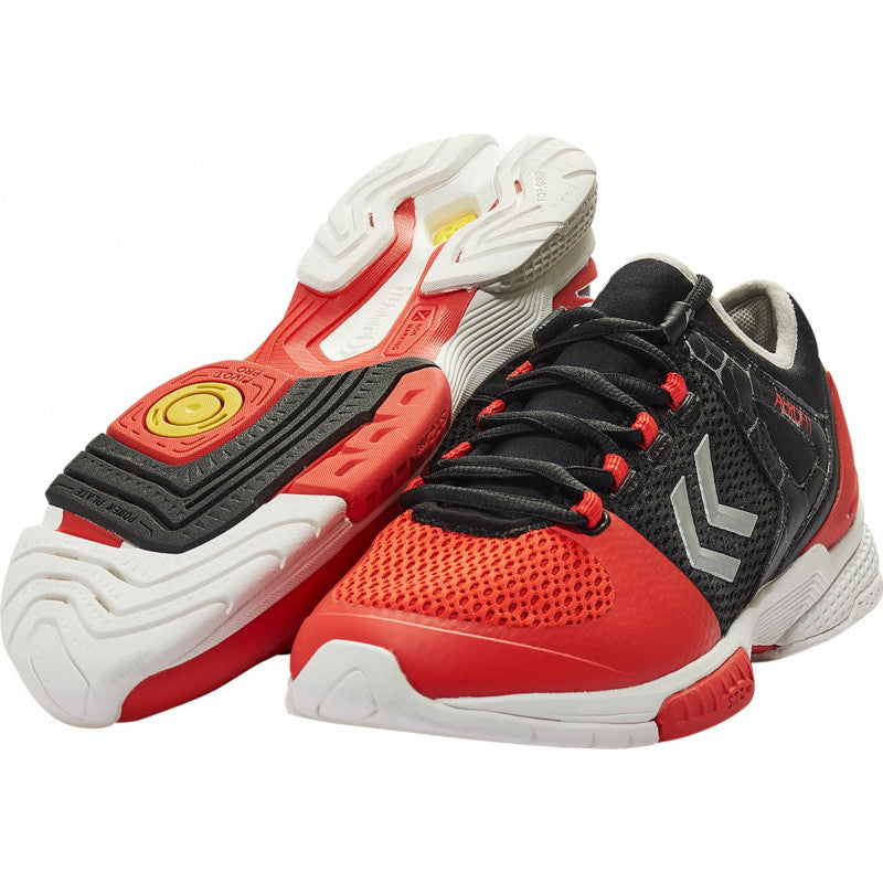 Chaussures Handball Hummel Aerocharge HB200 Noir Blanc Rouge