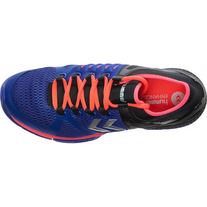 Chaussures Handball Hummel Aerocharge HB200 bleu Noir Rose