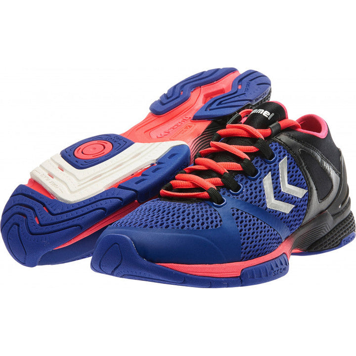 Chaussures Handball Hummel Aerocharge HB200 bleu Noir Rose