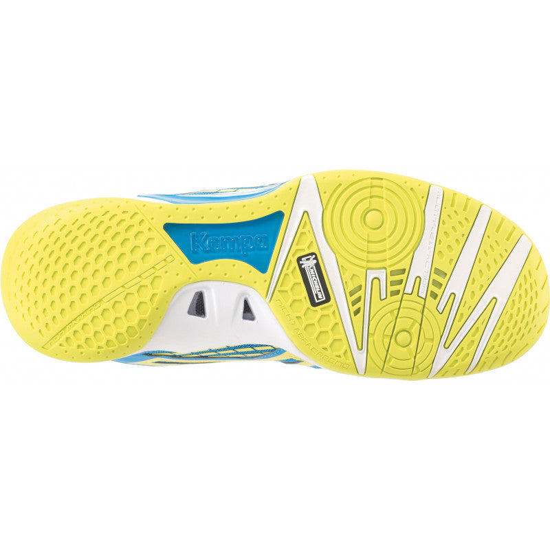 Chaussures Handball Kempa Wing Bleu Jaune