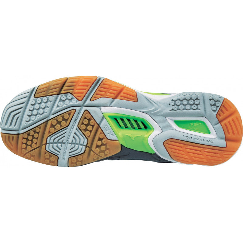 Chaussures Handball Mizuno Wave Stealth 4 Bleu Vert