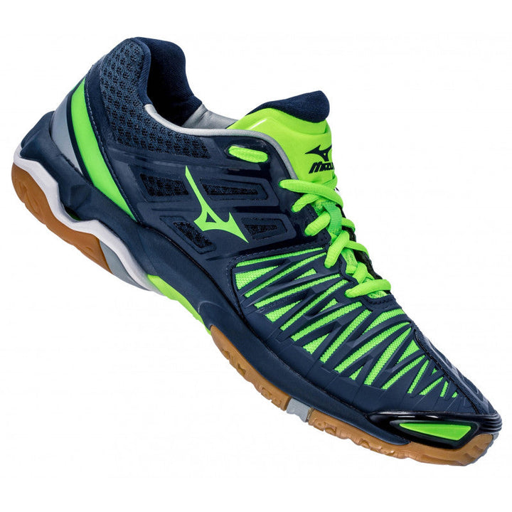 Chaussures Handball Mizuno Wave Stealth 4 Bleu Vert