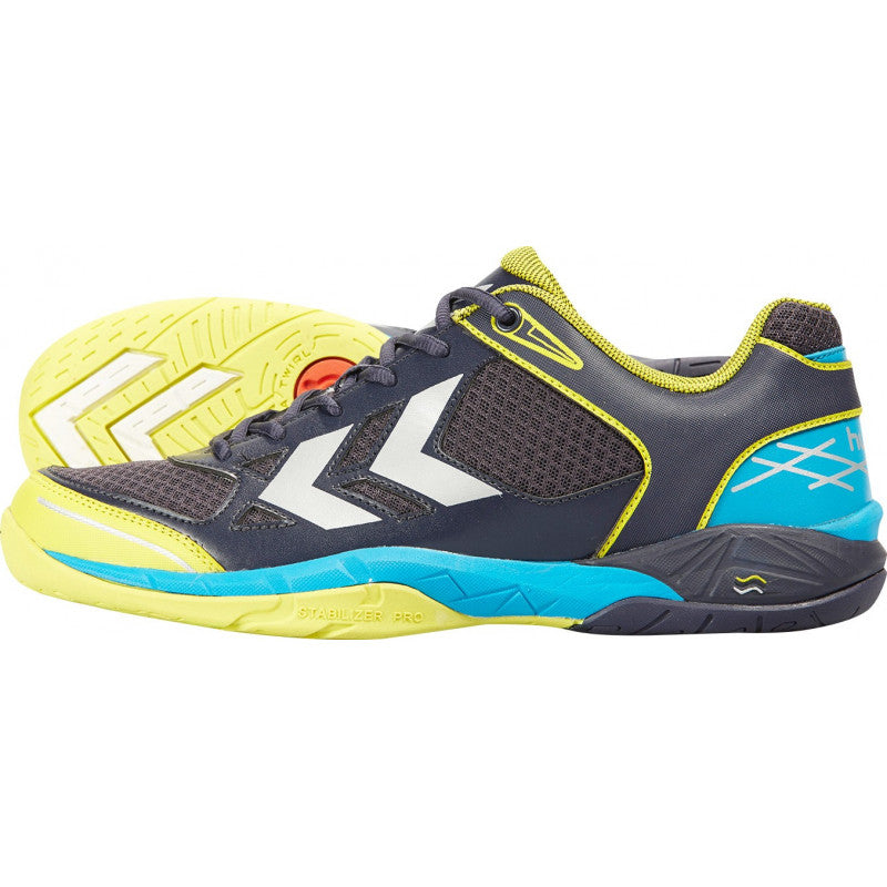 Chaussures Hummel Omnicourt Z4 Bleu Vert