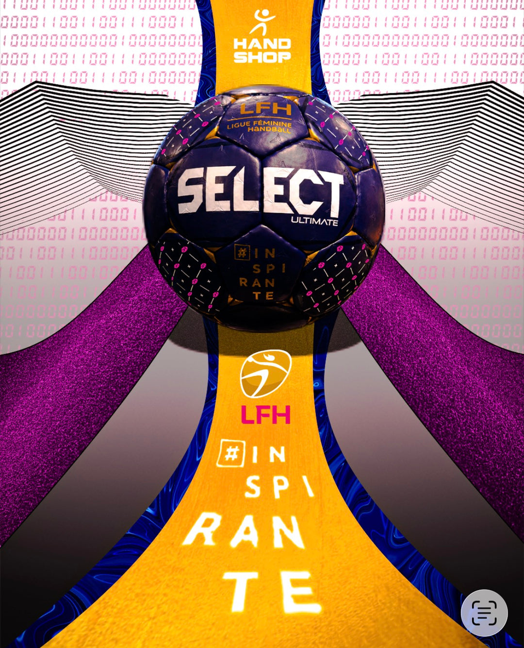 Ballon de handball Select Ultimate Replica LFH 2026-2027
