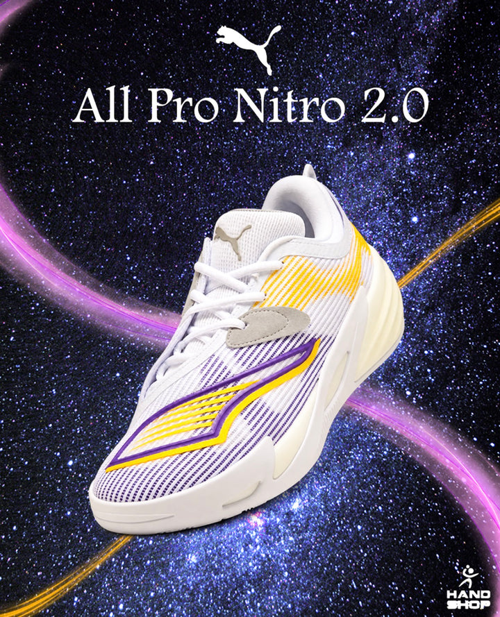 Puma All Pro Nitro 2 Blanc Violet Jaune Los Angeles