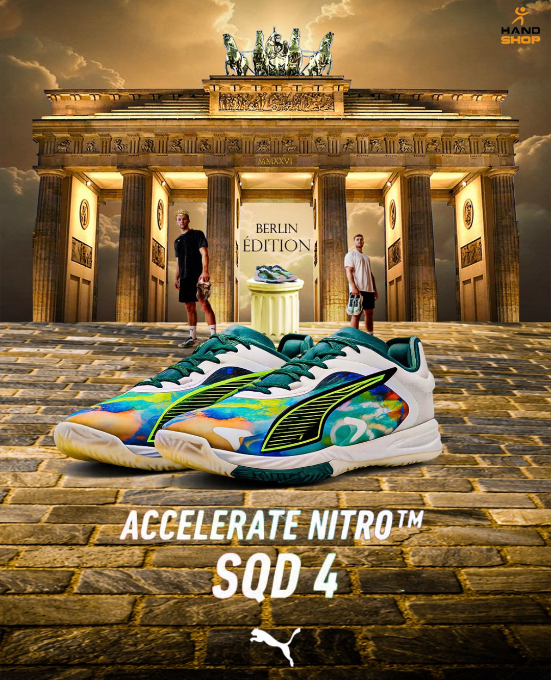 puma accelerate nitro sqd 4 berlin blanc multicolore