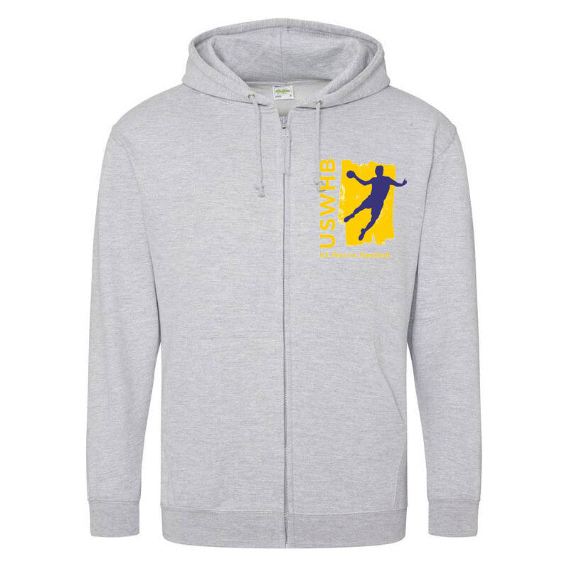 Hoodie zippé US Wavrin Handball gris