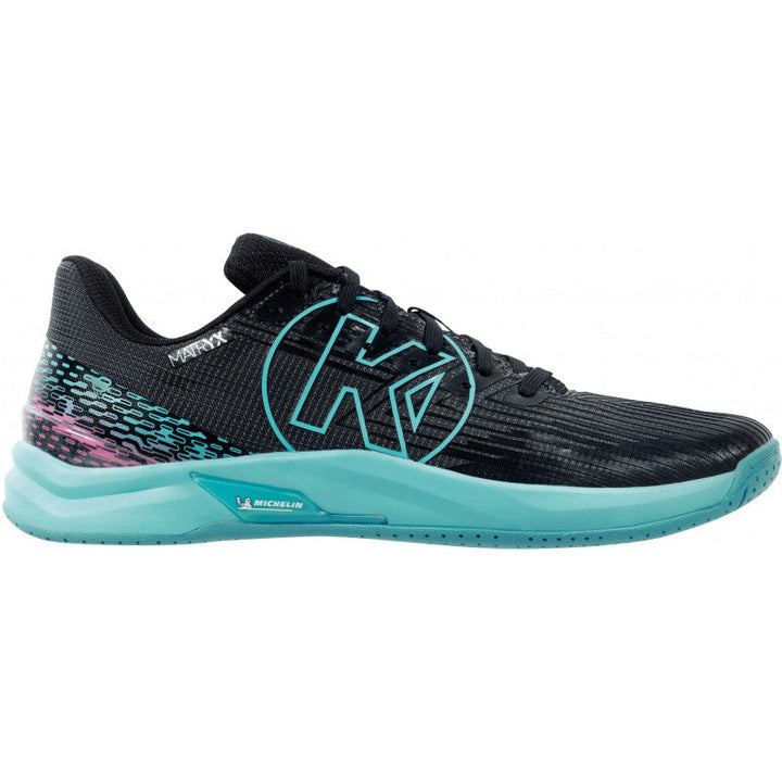 Kempa Attack Two Noir Turquoise