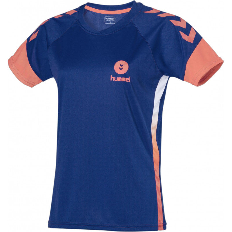 Maillot Hummel Campaign femme bleu roi / corail