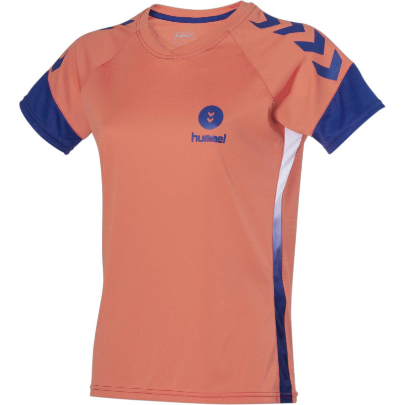 Maillot Hummel Campaign femme corail / bleu roi