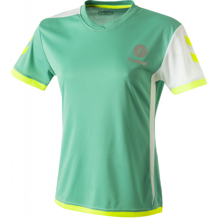 Maillot Hummel Trophy 2018 Femme Vert Jaune Blanc