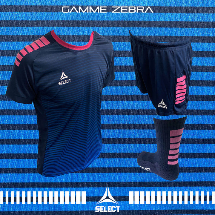 Maillot Select Zebra bleu rose Femme