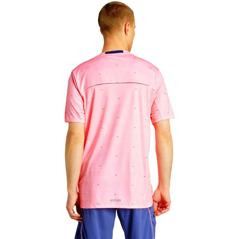 Maillot echauffement ffhb equipe france handball 2024 rose