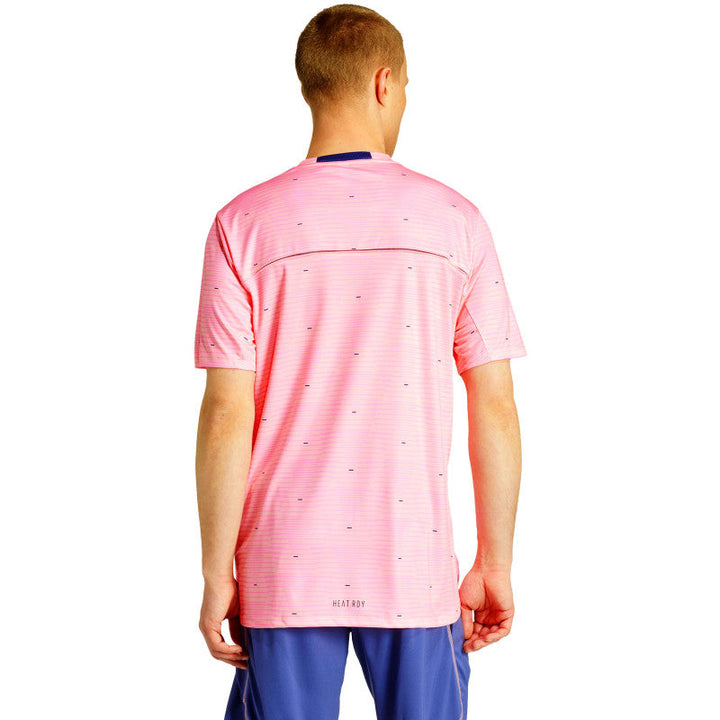 Maillot echauffement ffhb equipe france handball 2024 rose