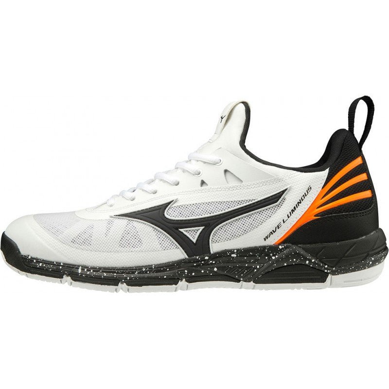 Mizuno Wave Luminous Blanc Noir Orange