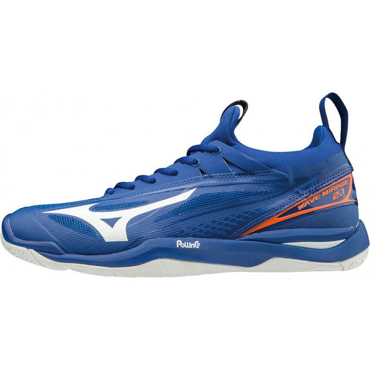 Mizuno Wave Mirage 2.1 Bleu Orange Blanc