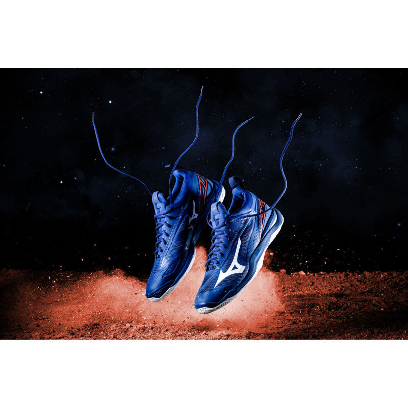 Mizuno Wave Mirage 2.1 Bleu Orange Blanc