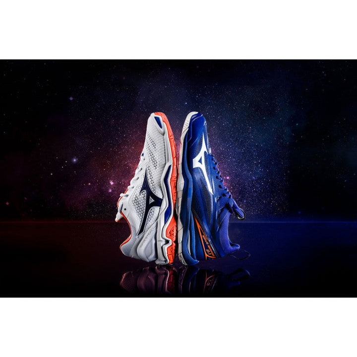 Mizuno Wave Mirage 2.1 Bleu Orange Blanc