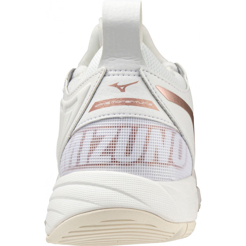 Mizuno Wave Momentum 2 Femme Blanc Cuivre