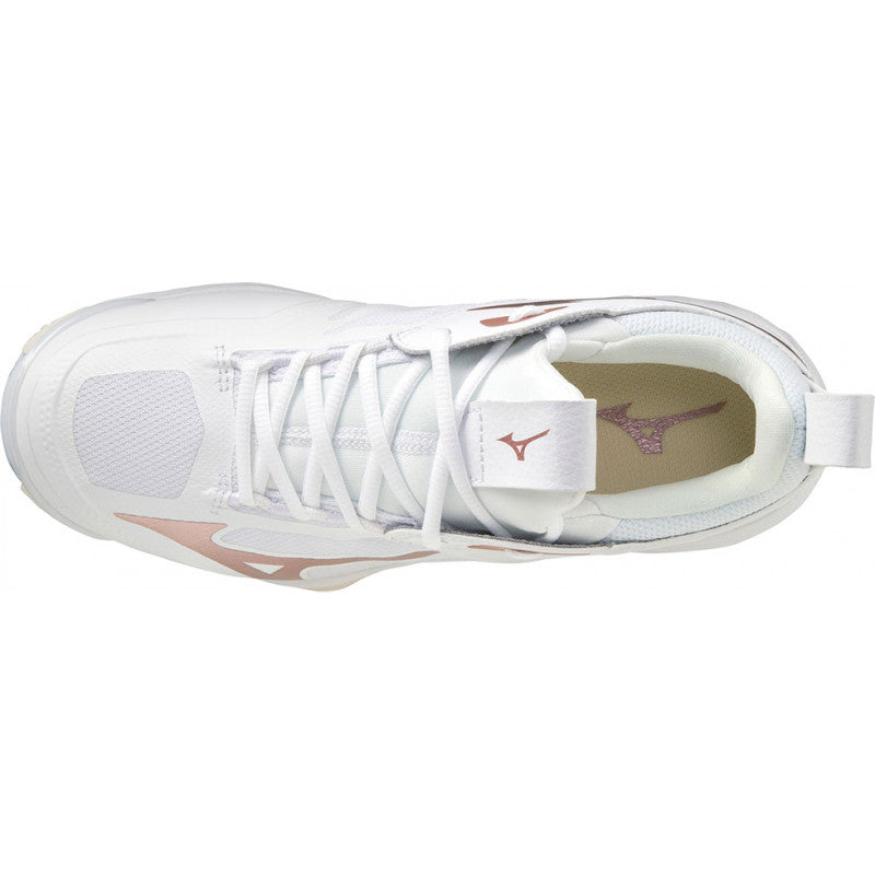 Mizuno Wave Momentum 2 Femme Blanc Cuivre