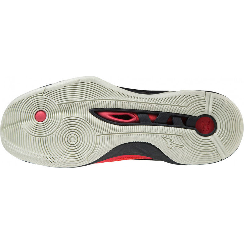 Mizuno Wave Momentum 2 Mid Noir Rouge Or