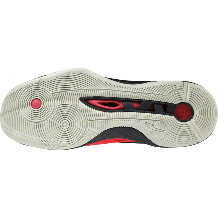 Mizuno Wave Momentum 2 Mid Noir Rouge Or