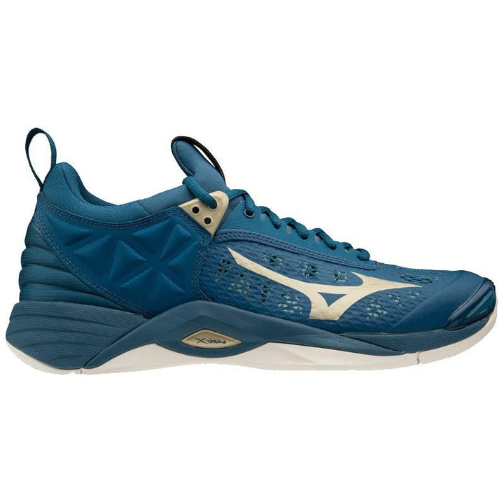 Mizuno Wave Momentum Bleu Or
