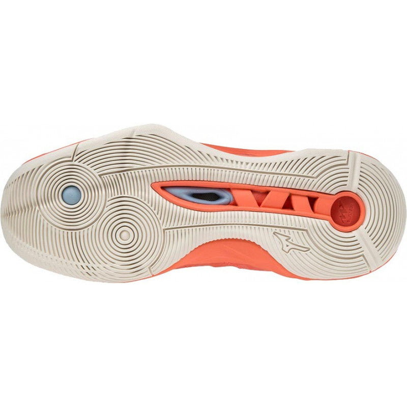 Mizuno Wave Momentum Rose Blanc