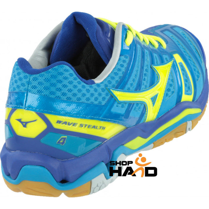 Mizuno Wave Stealth 4 Bleu Jaune