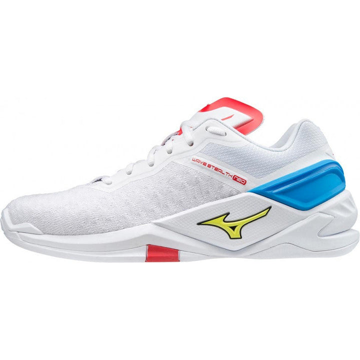 Mizuno Wave Stealth Neo Blanc Bleu Jaune Rouge