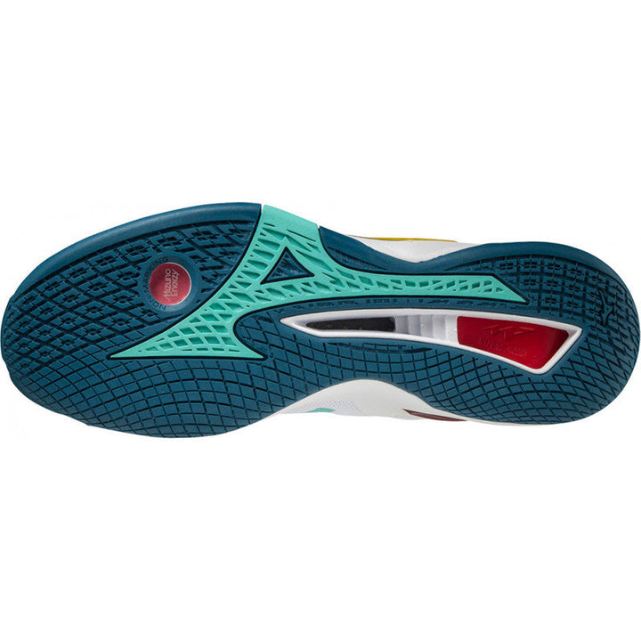 Mizuno Wave Stealth Neo Blanc Jaune Marron Bleu Vert